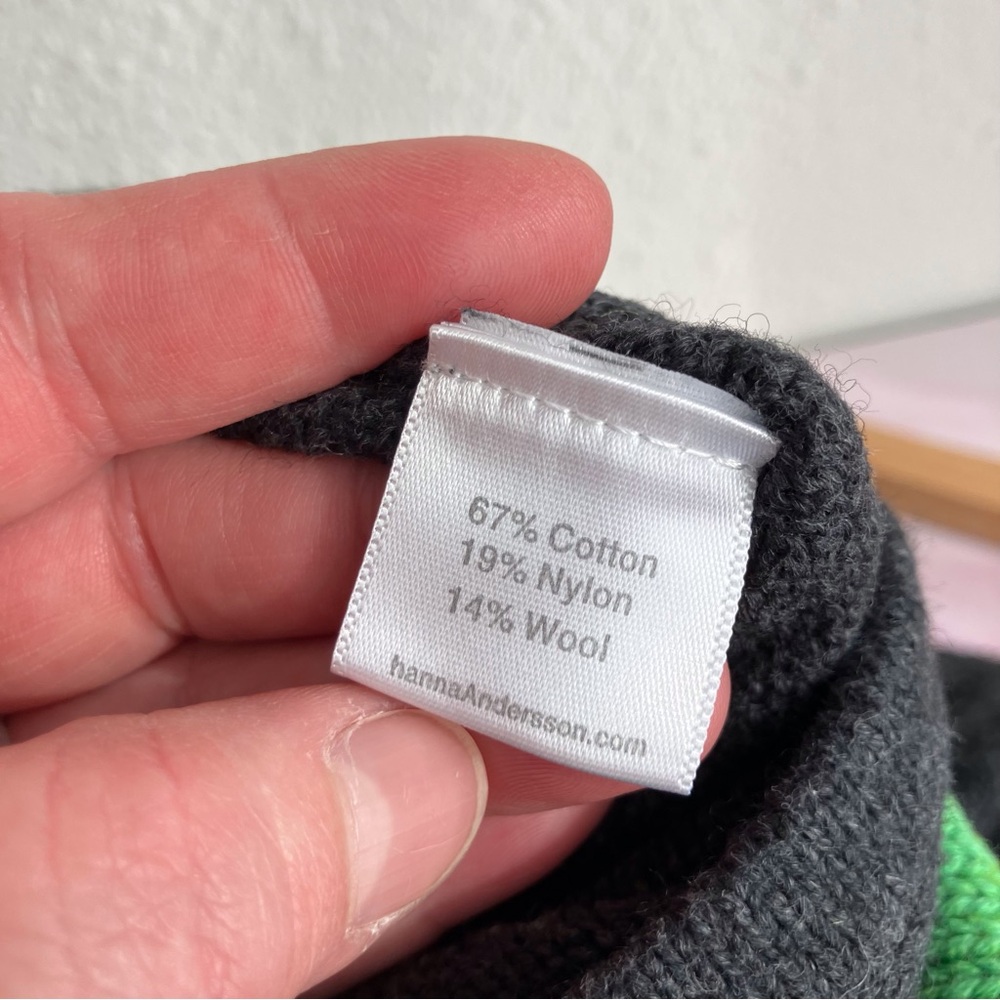 Hanna Andersson one piece winter outfit charcoal grey & green romper 18-24 month - Picture 6 of 10